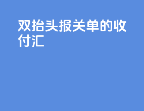 双抬头报关单的收付汇