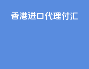 香港进口代理付汇