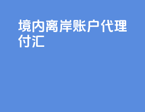 境内离岸账户代理付汇