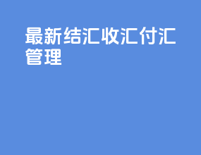 最新结汇收汇付汇管理