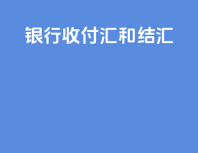 银行收付汇和结汇