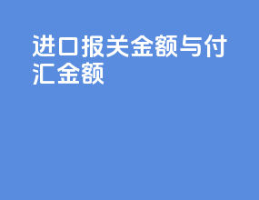进口报关金额与付汇金额