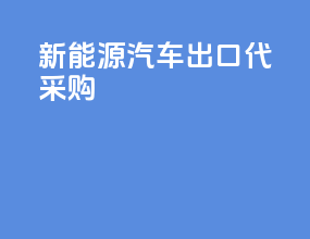 新能源汽车出口代采购