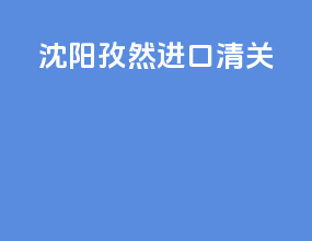沈阳孜然进口清关