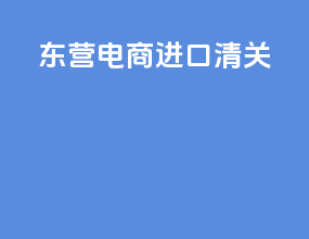 东营电商进口清关