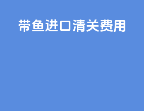 东营进口清关费用