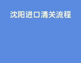 邵阳进口清关流程