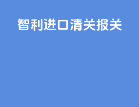智利进口清关报关