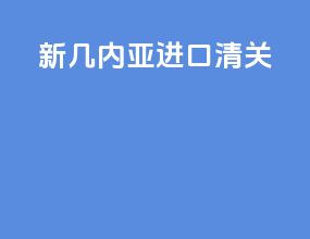 新几内亚进口清关