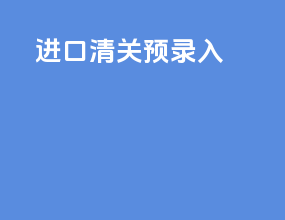 进口清关预录入