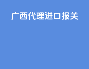 广西代理进口报关