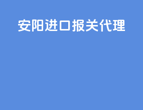 安阳进口报关代理
