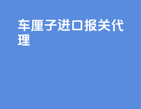 车厘子进口报关代理