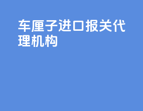 车厘子进口报关代理机构