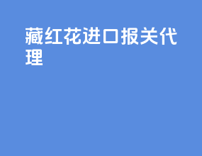 藏红花进口报关代理