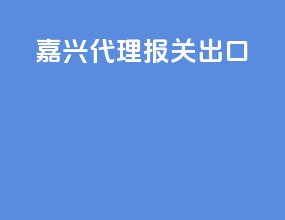 嘉兴代理报关出口