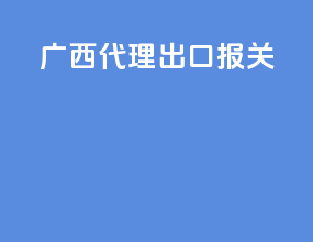 广西代理出口报关