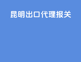 昆明出口代理报关