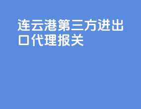 连云港第三方进出口代理报关