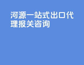 河源一站式出口代理报关咨询