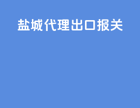 盐城代理出口报关