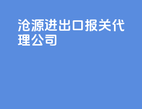沧源进出口报关代理公司
