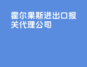 霍尔果斯进出口报关代理公司