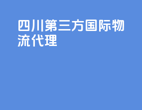 四川第三方国际物流代理