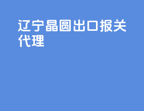 辽宁晶圆出口报关代理
