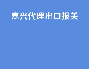 嘉兴代理出口报关