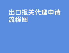 出口报关代理申请流程图