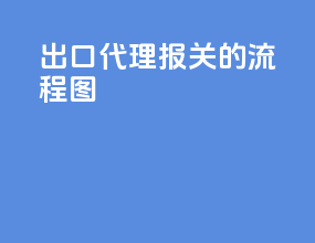 出口代理报关的流程图