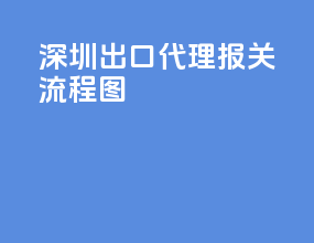 深圳出口代理报关流程图