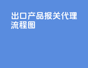 出口产品报关代理流程图