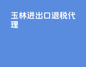 玉林进出口退税代理