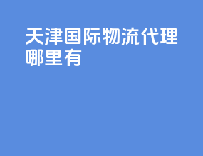 天津国际物流代理哪里有