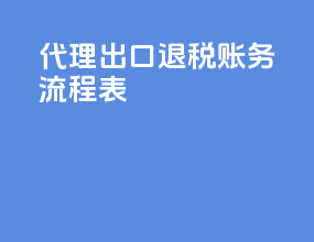 代理出口退税账务流程表