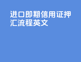 进口即期信用证押汇流程英文PPT
