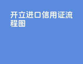 开立进口信用证流程图