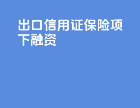 出口信用证保险项下融资