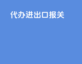 代办进出口报关