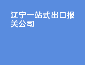 辽宁一站式出口报关公司
