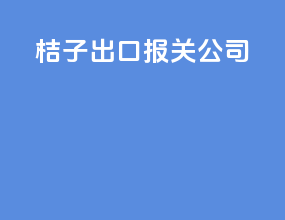 桔子出口报关公司