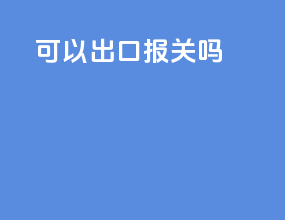 usb可以出口报关吗