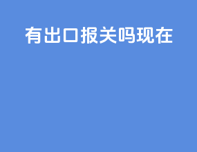 有出口报关吗现在