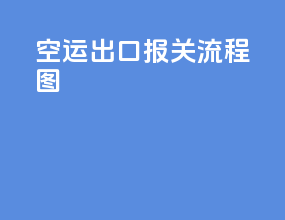 空运出口报关流程图