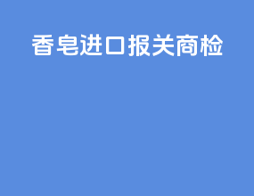 香皂进口报关商检