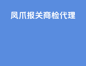 凤爪报关商检代理
