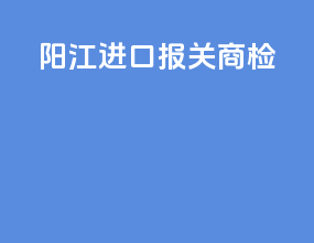 阳江进口报关商检