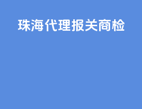 珠海代理报关商检